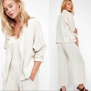 Free People Beachy Linen 2-piece suit